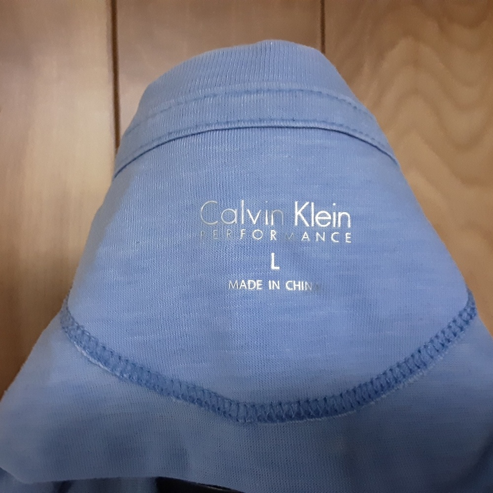 CALVIN KLEIN BLUE ASYMMETRICAL PERFORMANCE TOP L - Picture 4 of 6